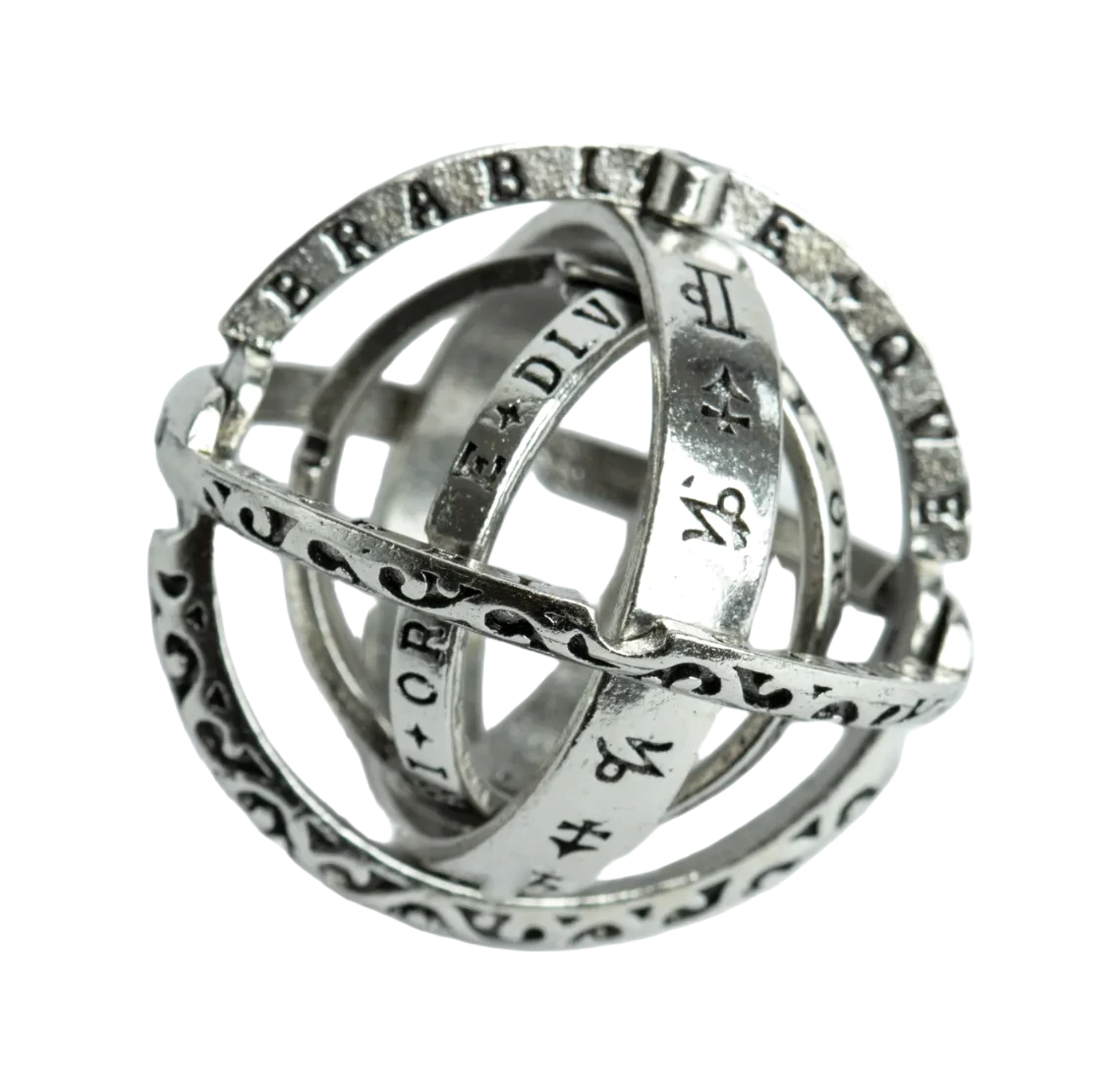 Anillo Bola Cósmica, fotografía del catálogo Draco