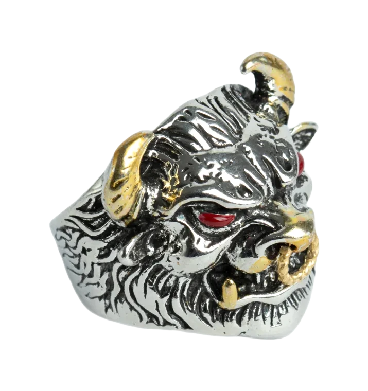 Anillo Búfalo Fiera, fotografía del catálogo Draco