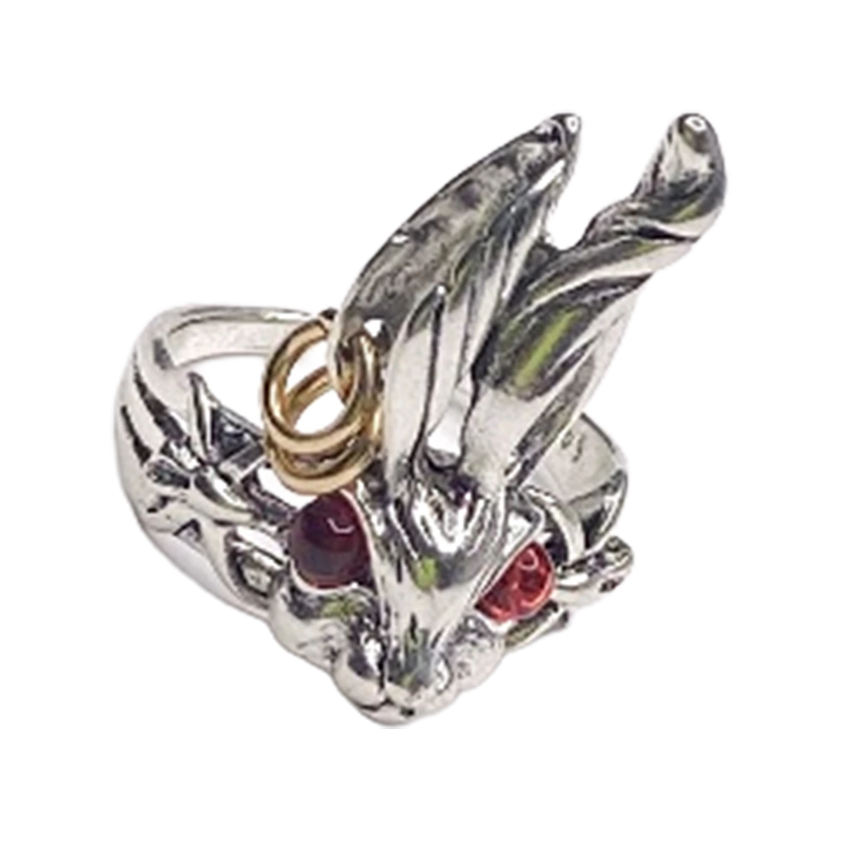 Anillo Conejo Encantado Ojos Rojos, fotografía del catálogo Draco