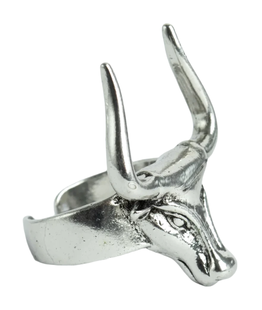 Anillo Toro Dorado Fiera, fotografía del catálogo Draco